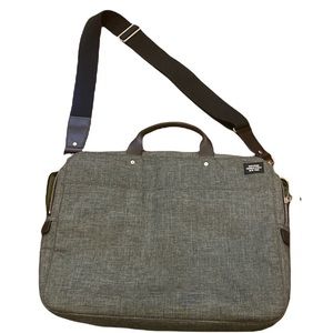 Jack Spade tech oxford slim brief  Kate spade briefcase bag gray leather